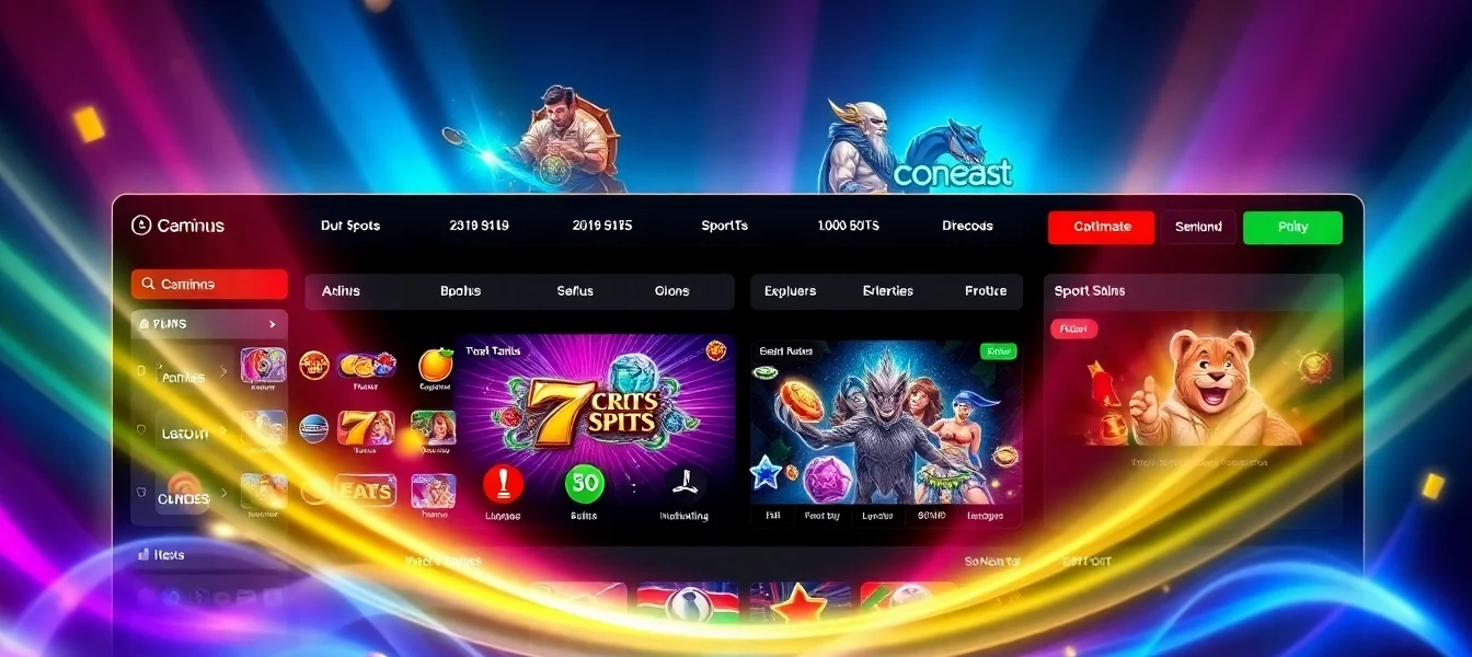 CK444 gaming platform showcasing engaging slots, live casino, and sports betting interface with vibrant visuals and seamless navigation