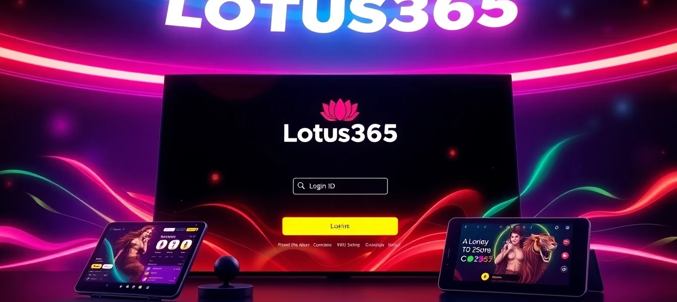 Secure Lotus365 ID login interface on mobile device with vibrant betting elements for Indian users