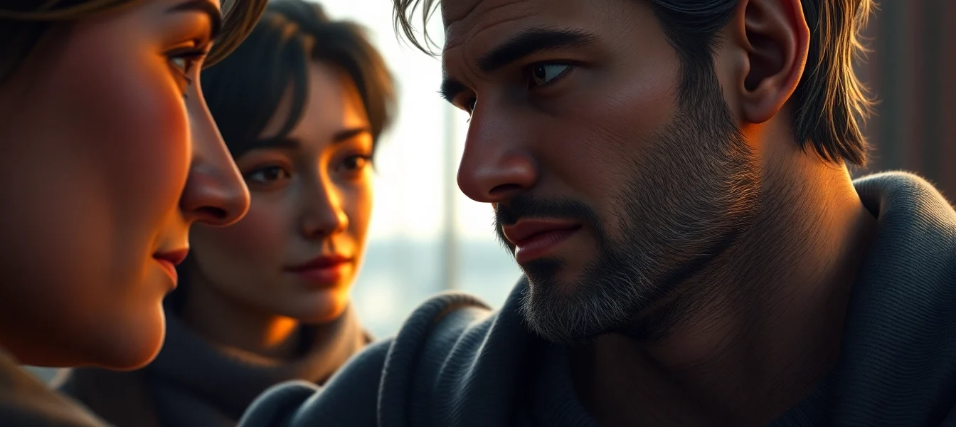 Close-up of adult figures created with a prominent nsfw ai generator, showcasing realistic textures and expressive features for accessibility.