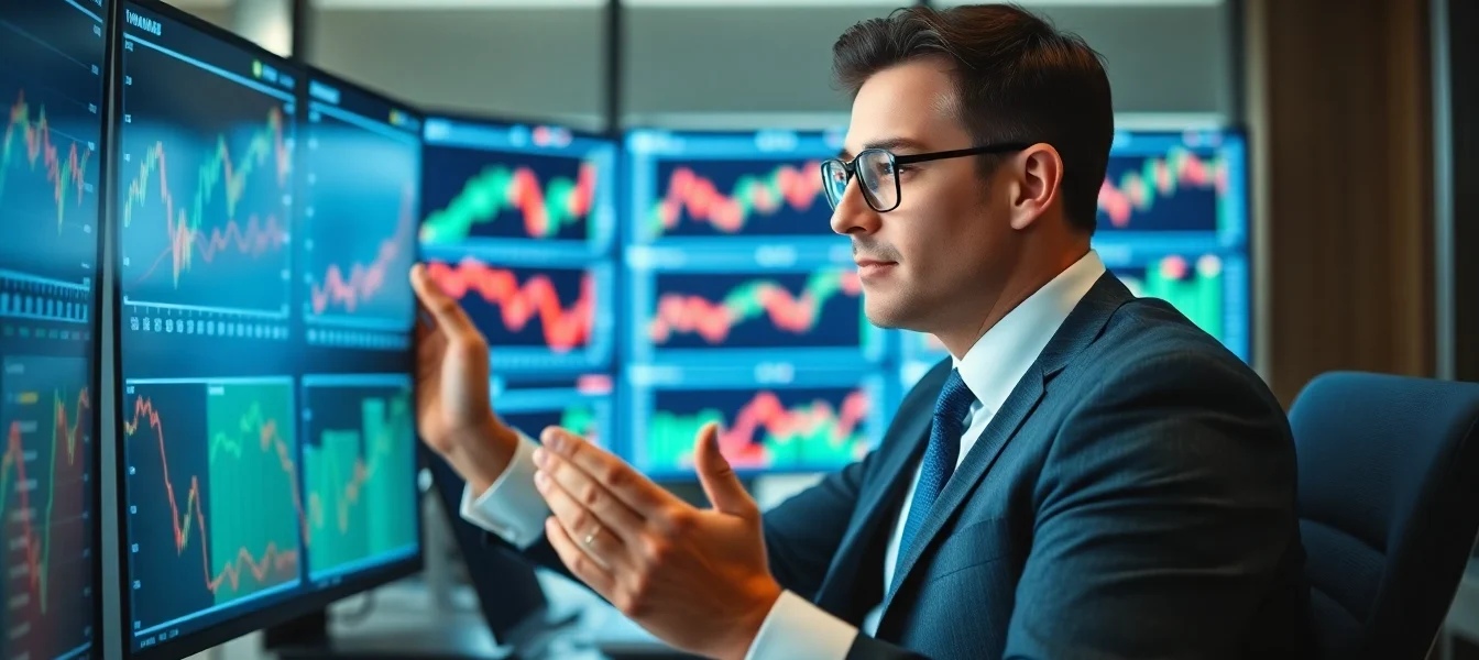 Stock Market Latest News updates with rising graphs and financial analysis for investors